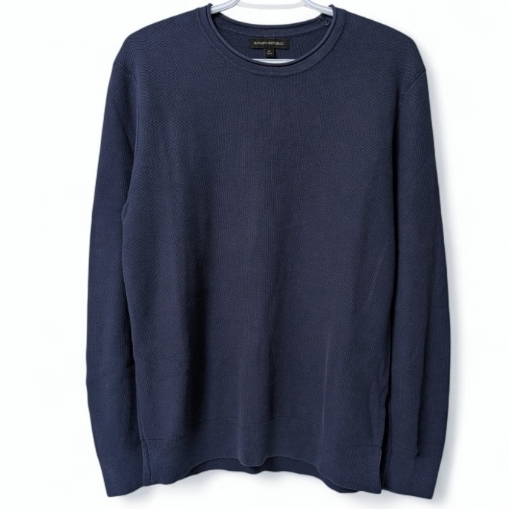 Banana Republic Cotton Knit Long Sleeve Crewneck Shirt